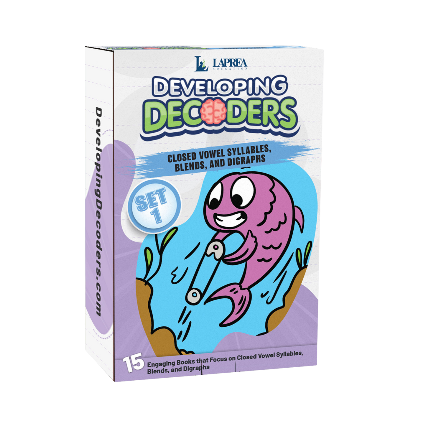 Developing Decoders Purple Collection Set 1: VC, CVC with Blends and Digraphs