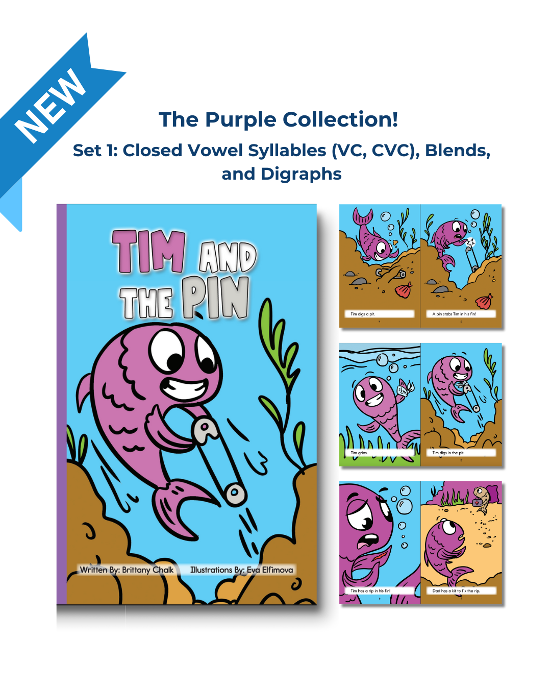 Developing Decoders Purple Collection Set 1: VC, CVC with Blends and D