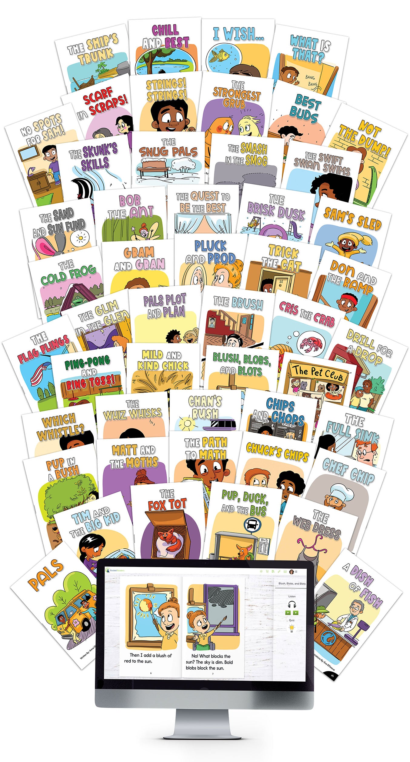 Decodable Readers Classroom Collection (Gray Set) (180 titles, with 6 copies of each)