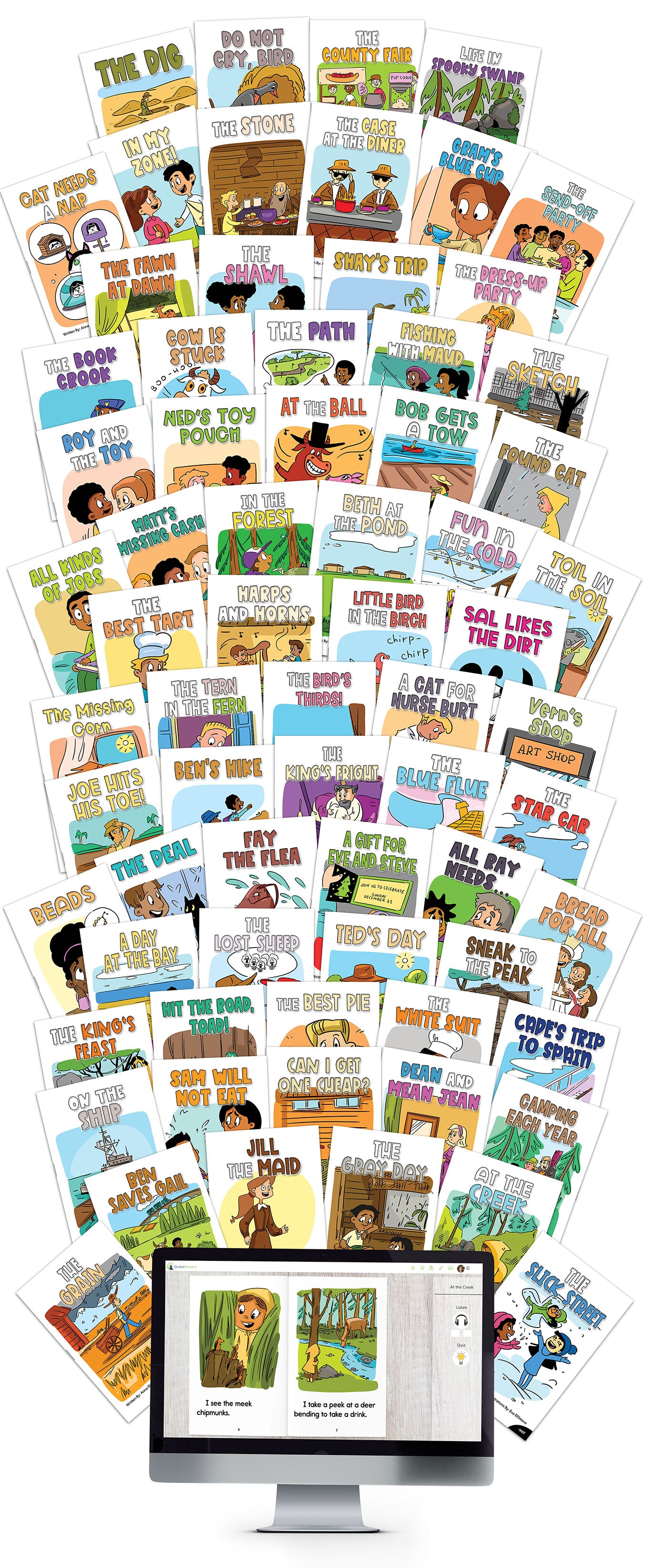 Decodable Readers Classroom Collection (Gray Set) (180 titles, with 6 copies of each)