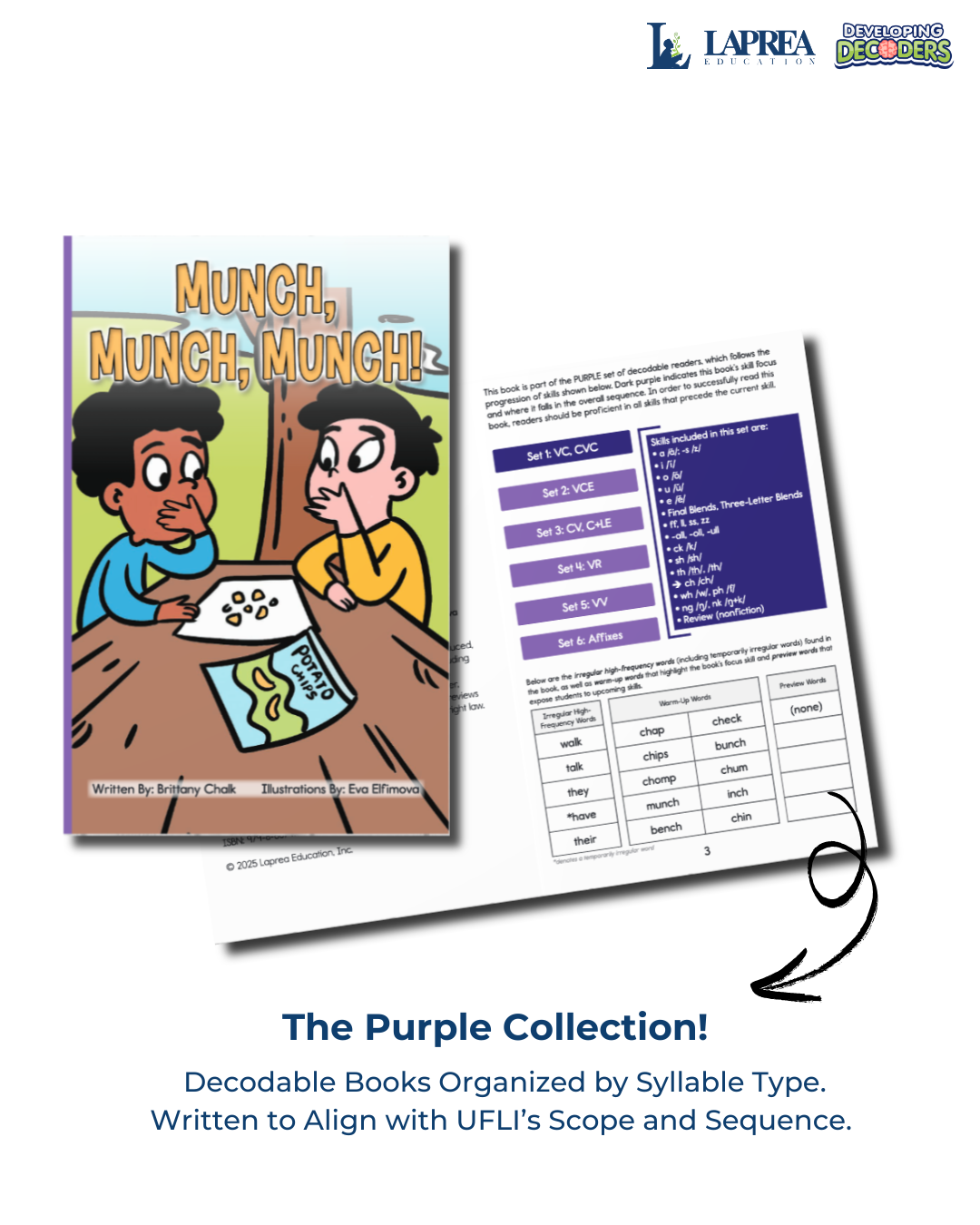 Developing Decoders Purple Collection Set 1: VC, CVC with Blends and Digraphs