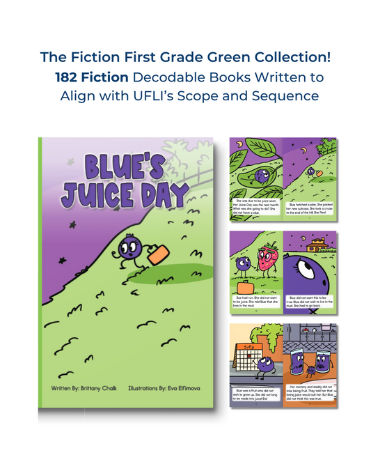 Developing Decoders 1st Grade Green Fiction Collection (182 titles, with 6 copies of each)