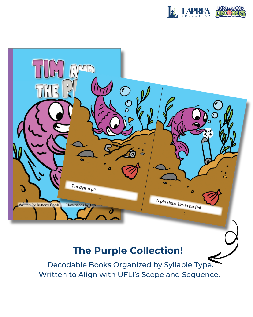 Developing Decoders Purple Collection Set 1: VC, CVC with Blends and Digraphs