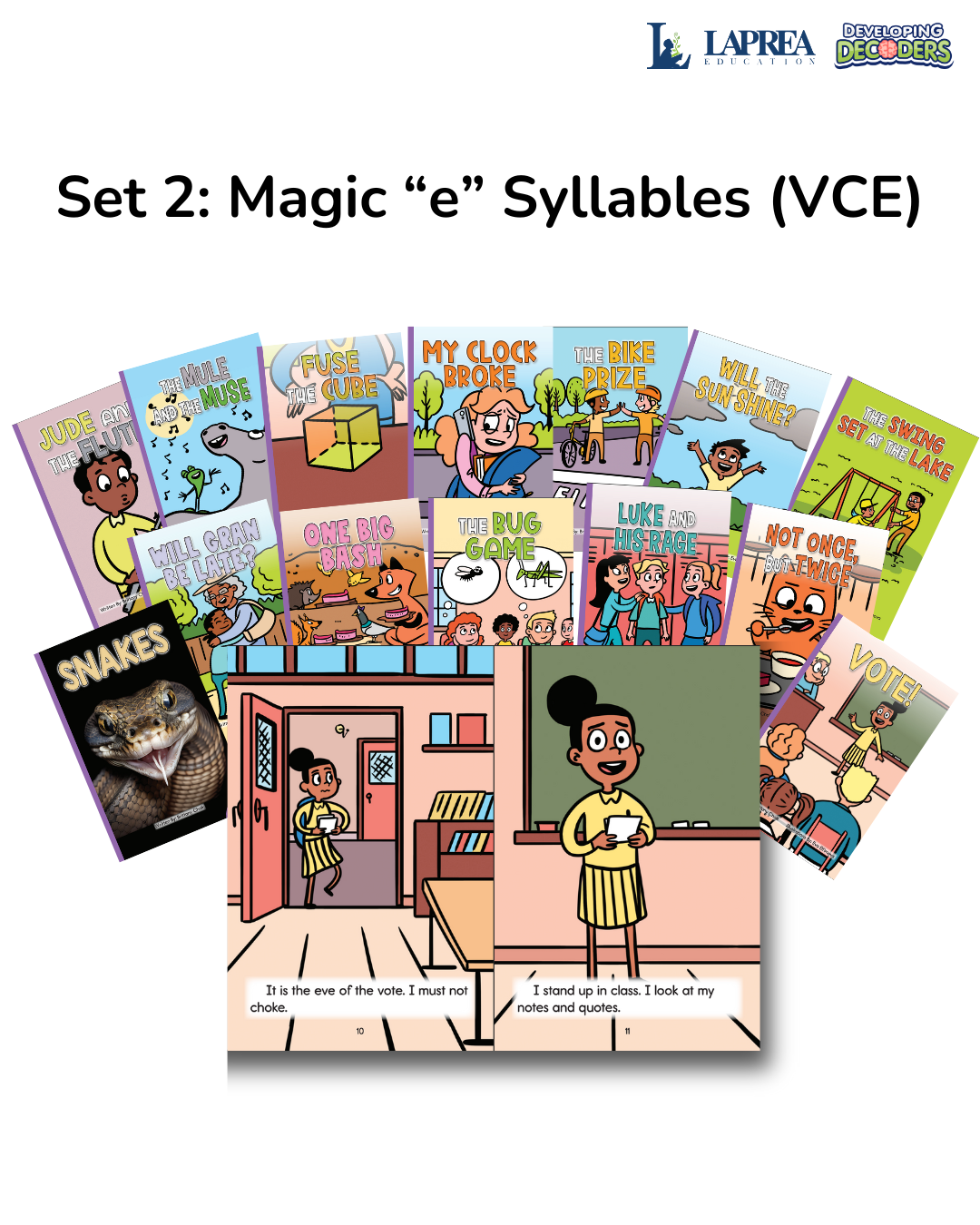 Developing Decoders Purple Collection Set 2:Magic "e" Syllables