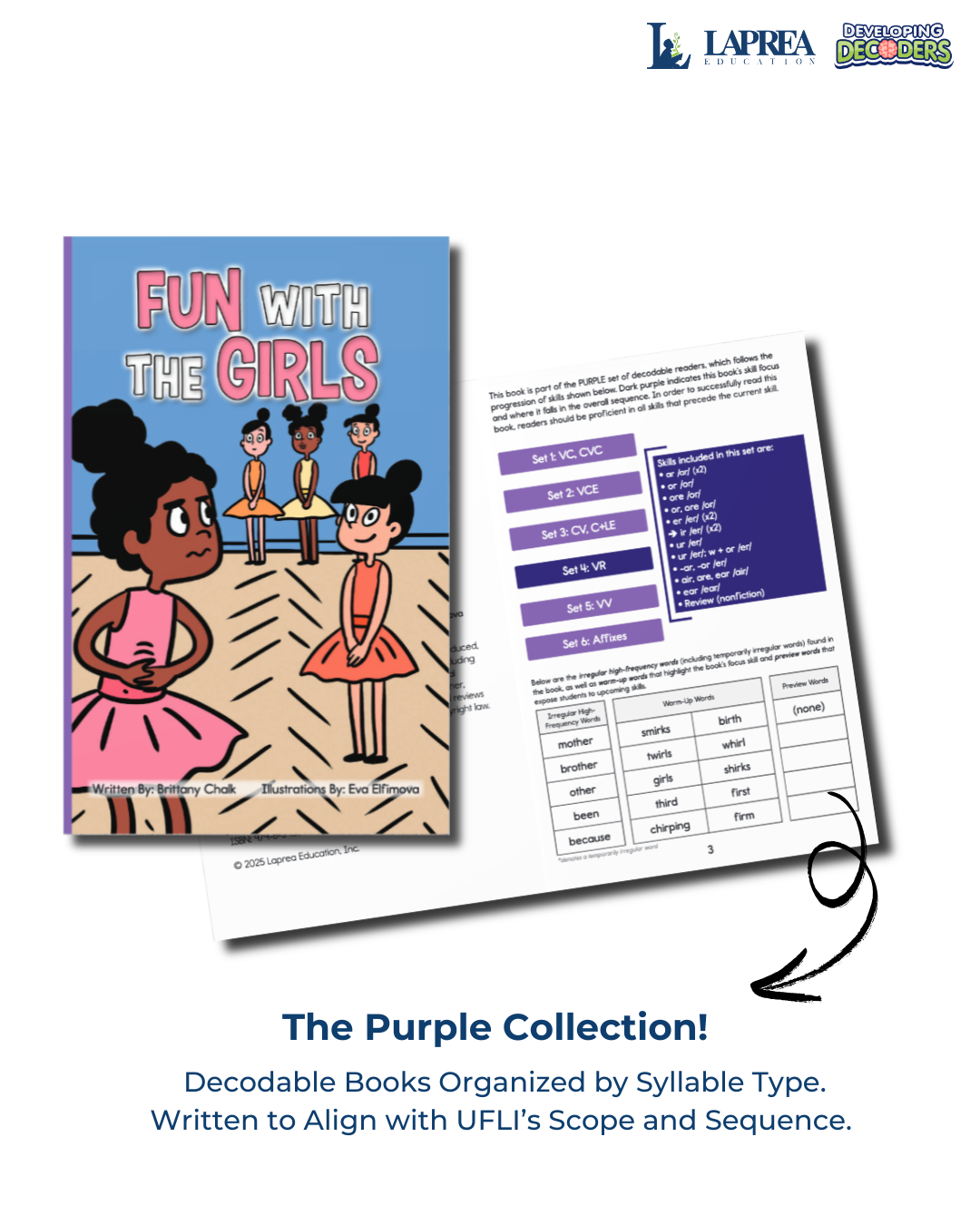 Developing Decoders Purple Collection Set 4:  R-Controlled Vowels (VR)
