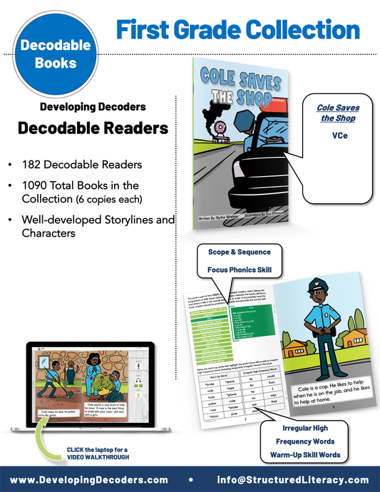 1st Grade Developing Decoders Collection (1092 Books - Green Set)